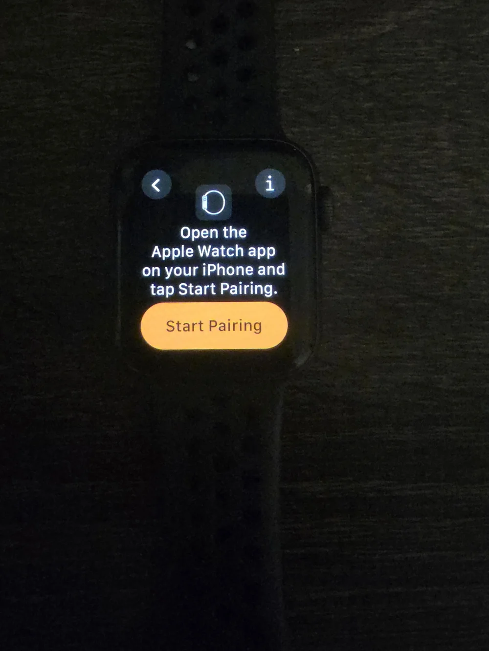 Apple smartwatch featuring
